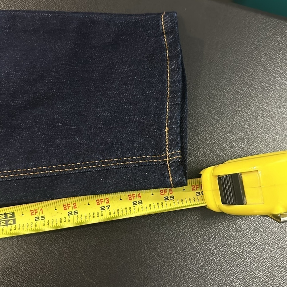 77.   NWT  Old Navy rockstar Women's super Skinny Jeans - Dark Blue size 12 L - Picture 7 of 8